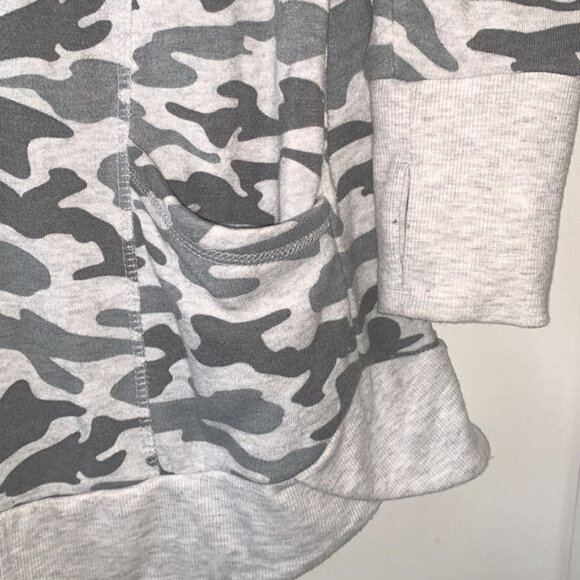 90 Degree By Reflex Womens Camouflage Print Cowl Neck Pullover Sweatshirt L - Picture 6 of 9